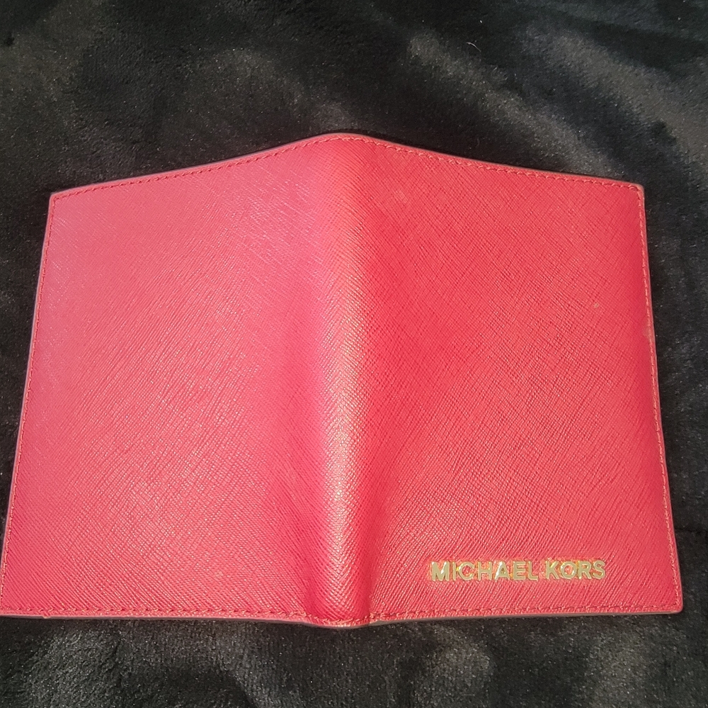 Red Michael Kors wallet/passport